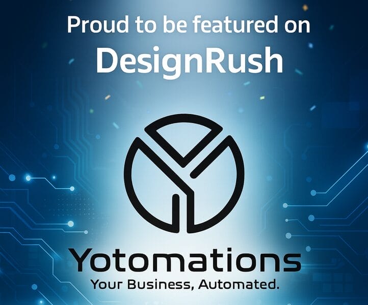Yotomations celebrated for automation and AI innovation by DesignRush.